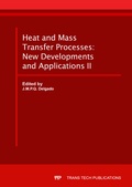 Cover: Heat and Mass Transfer Processes: New Developments and Applications II - Trans Tech Publications Ltd