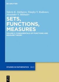 Abbildung von: Fundamentals of Functions and Measure Theory - De Gruyter