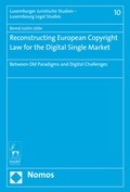 Cover: Reconstructing European Copyright Law for the Digital Single Market - Nomos
