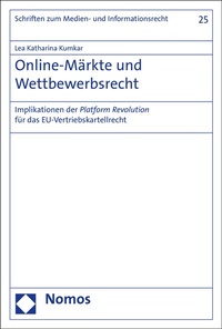 Abbildung von: Online-Märkte und Wettbewerbsrecht - Nomos