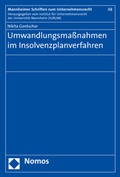 Cover: Umwandlungsma&szlig;nahmen im Insolvenzplanverfahren - Nomos