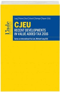 Abbildung von: CJEU - Recent Developments in Value Added Tax 2016 - Linde