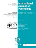 Cover: XXX International Congress of Psychology: Abstracts - Psychology Press Ltd