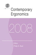 Cover: Contemporary Ergonomics 2008 - CRC Press