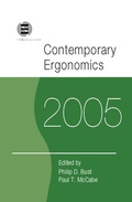 Cover: Contemporary Ergonomics 2005 - CRC Press