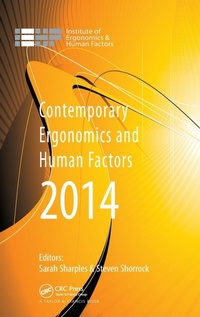 Enlarge image Cover: Contemporary Ergonomics and Human Factors 2014 - CRC Press