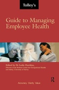 Cover: Tolley's Guide to Managing Employee Health - Routledge