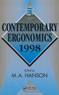 Cover: Contemporary Ergonomics 1998 - CRC Press