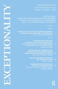 Enlarge image Cover: Students Who Are Exceptional and Writing Disabilities - Routledge