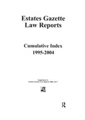 Cover: EGLR 2004 Cumulative Index - CRC Press