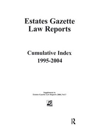 Enlarge image Cover: EGLR 2004 Cumulative Index - CRC Press
