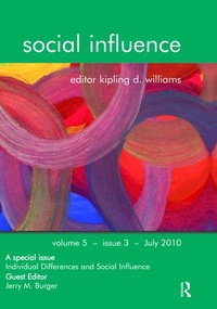 Enlarge image Cover: Individual Differences and Social Influence - Psychology Press Ltd