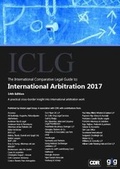 Abbildung von: The International Comparative Legal Guide to: International Arbitration 2017 - Global Legal Group Ltd