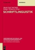 Cover: Schriftlinguistik - De Gruyter