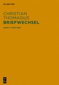 Cover: Briefe 1693-1698 - De Gruyter