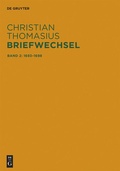 Cover: Briefe 1693-1698 - De Gruyter