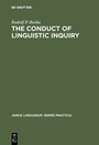 Cover: The Conduct of Linguistic Inquiry - De Gruyter