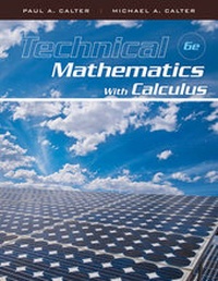 Enlarge image Cover: Technical Mathematics with Calculus + Wileyplus Registration Card - Wiley