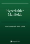 Cover: Hyperkahler Manifolds (2010 re-issue) - International Press of Boston Inc