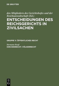 Abbildung von: Kirchenrecht. Völkerrecht - De Gruyter