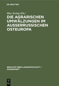 Bild: Die agrarischen Umwälzungen im außerrussischen Osteuropa - De Gruyter