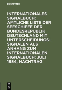 Abbildung von: Juli 1954, Nachtrag - De Gruyter