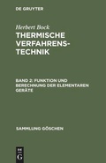 Cover: Funktion und Berechnung der elementaren Ger&auml;te - De Gruyter