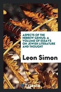 Cover: Aspects of the Hebrew Genius - Trieste Publishing