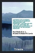 Cover: The Sources and Authenticity of the History of the Ancient Mexicans - Trieste Publishing