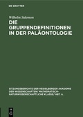 Bild: Die Gruppendefinitionen in der Paläontologie - De Gruyter
