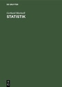 Cover: Statistik - De Gruyter Oldenbourg