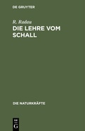 Cover: Die Lehre vom Schall - De Gruyter Oldenbourg