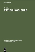 Cover: Erziehungslehre - De Gruyter Oldenbourg