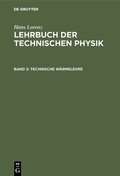 Cover: Technische W&auml;rmelehre - De Gruyter Oldenbourg