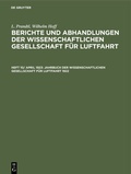 Cover: Jahrbuch der Wissenschaftlichen Gesellschaft f&uuml;r Luftfahrt 1922 - De Gruyter Oldenbourg