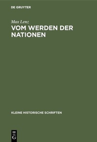 Abbildung von: Vom Werden der Nationen - De Gruyter Oldenbourg