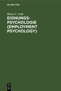 Cover: Eignungs-Psychologie (Employment Psychology) - De Gruyter Oldenbourg