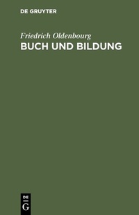 Abbildung von: Buch und Bildung - De Gruyter Oldenbourg
