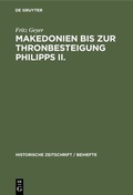 Bild: Makedonien bis zur Thronbesteigung Philipps II. - De Gruyter Oldenbourg