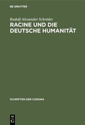 Cover: Racine und die deutsche Humanit&auml;t - De Gruyter Oldenbourg