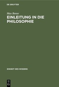 Cover: Einleitung in die Philosophie - De Gruyter Oldenbourg