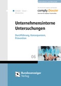Cover: Unternehmensinterne Untersuchungen - Reguvis Fachmedien