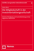 Abbildung von: Die Mitgliedschaft in der Investmentaktiengesellschaft - Nomos