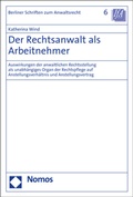 Cover: Der Rechtsanwalt als Arbeitnehmer - Nomos
