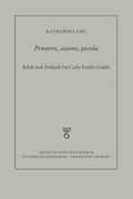 Cover: Pensiero, azione, parola - Vittorio Klostermann Verlag