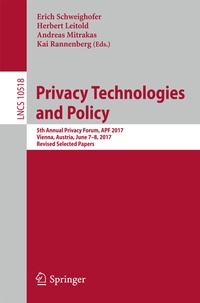 Abbildung von: Privacy Technologies and Policy - Springer