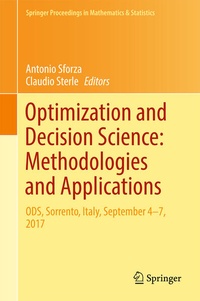 Enlarge image Cover: Optimization and Decision Science: Methodologies and Applications - Springer