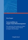 Cover: Netzwerkeffekte im Supply-Chain-Risikomanagement - Kovac, Dr. Verlag
