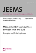 Cover: Management in CEE Countries between 1996 and 2016 - Nomos