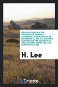 Cover: Observations on the Writings of Thomas Jefferson - Trieste Publishing